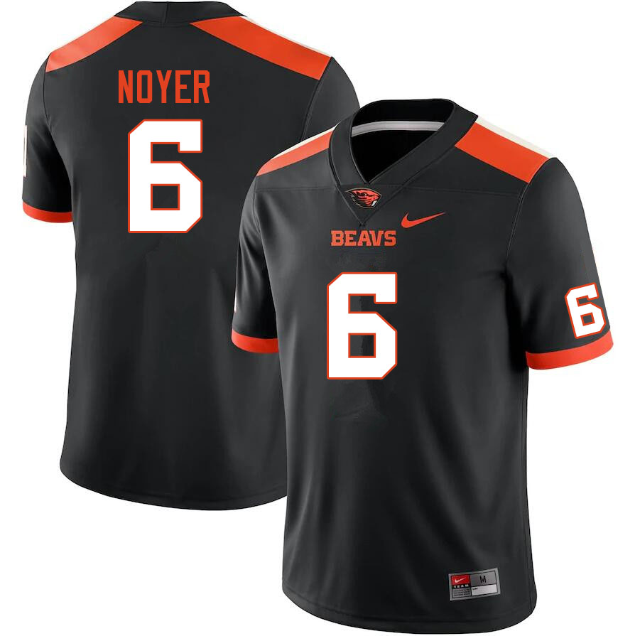 Men #6 Sam Noyer Oregon State Beavers College Football Jerseys Sale-Black - Click Image to Close